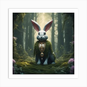 Rabbit In The Forest 29 Art Print