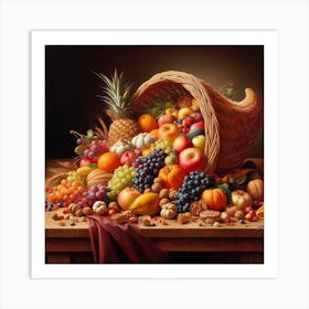 Thanksgiving Basket Art Print