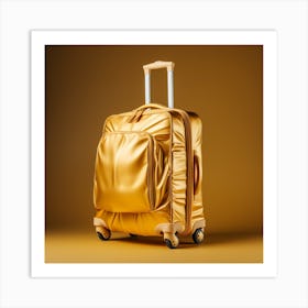 Gold Suitcase 6 Art Print