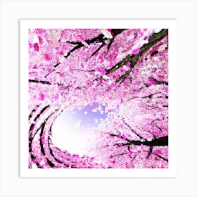 Sakura Blossom Tree Art Print
