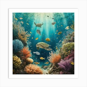 Coral Reef Art Print