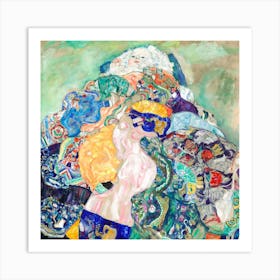 Baby (Cradle), Gustav Klimt Art Print