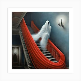 Ghost On The Stairs Art Print