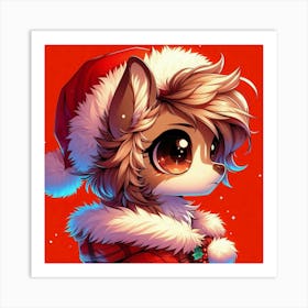 Santa Fox 1 Art Print