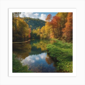 Autumn In The Mountains Art Print