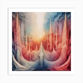 Ice Castle Art Print