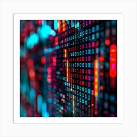 Abstract Image Of A Computer Screen Art Print