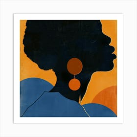 Silhouette Of A Woman 26 Art Print