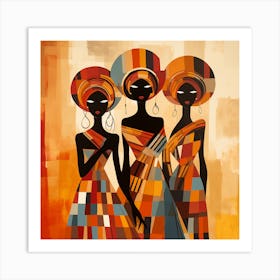 Three African Women 31 Art Print