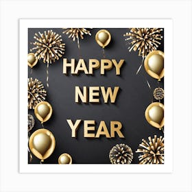 Happy New Year 107 Art Print