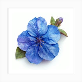 Blue Flower 11 Art Print