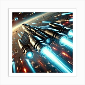 Comet Striker Boosters Art Print