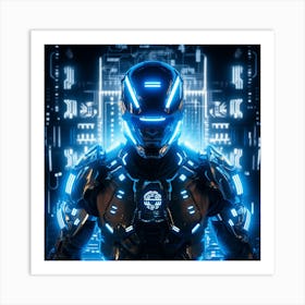 Futuristic Man Art Print