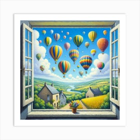 Hot Air Balloons Art Print