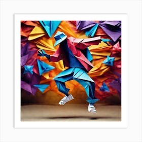 Origami Dancer 44 Art Print