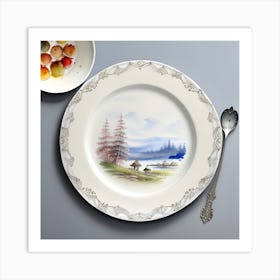 Landscape On A Plate Art Art Print