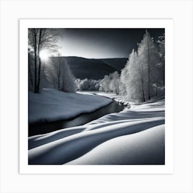 Winter Landscape 9 Art Print