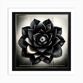 Black Lotus Art Print