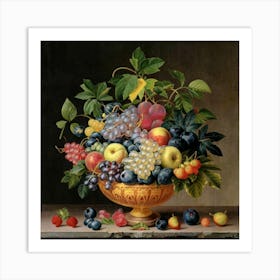 A collection of different delicious fruits 18 Art Print