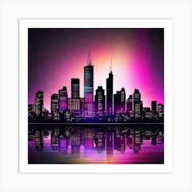 Chicago Skyline 6 Art Print