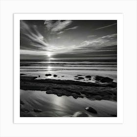 Sunrise On The Beach 6 Art Print