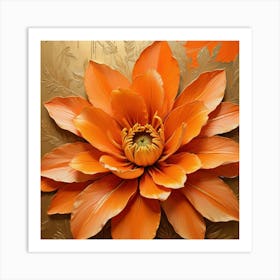 Orange Flower Art Print