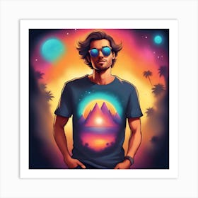 Man In Sunglasses Art Print