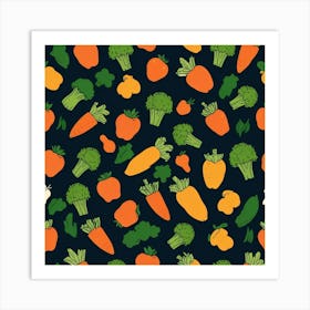 Vegetable Seamless Pattern Art Print Art Print