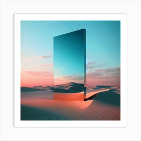 Mirror In The Desert Art Print