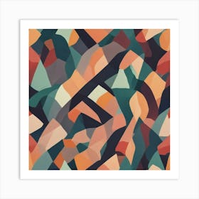 Abstract Geometric Pattern 12 Art Print