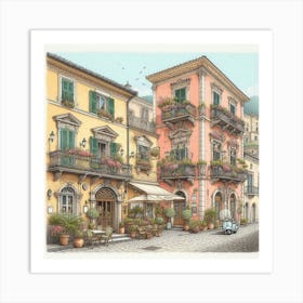 Old Town Italy Art Print