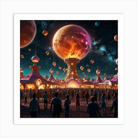 Default Celestial Carnival Create An Image Of An Interstellar 0 1 Art Print