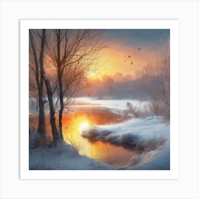 Winter Landscape 4 Art Print