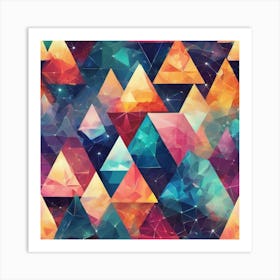 Geometric Triangles Art Print