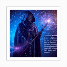 Galactic Wizard Art Print