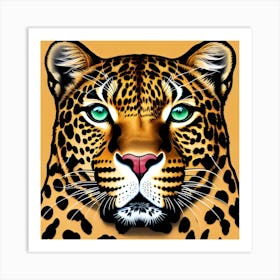 Leopard Head 1 Art Print