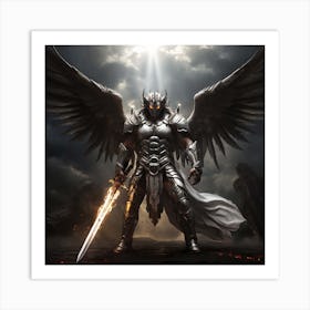 Angelic Warrior 1 Art Print