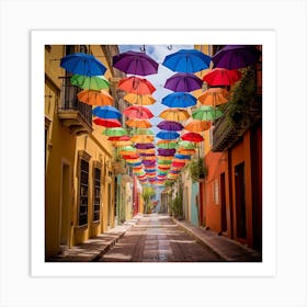 Colorful Umbrellas 4 1 Art Print