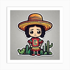 Mexican Girl 36 Art Print