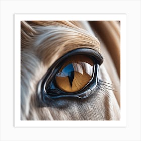 Eye Of A Horse 37 Art Print