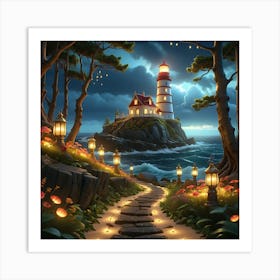 Lighthouse 2 Art Print