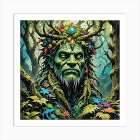 Green Man Art Print