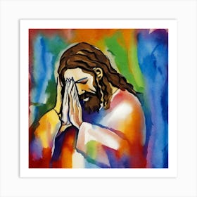 Jesus in Prayer Art Print