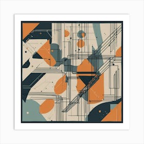 Abstract Geometric Print Art Print