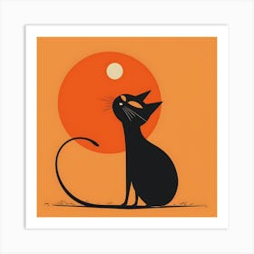 Black Cat 1 Art Print