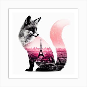 Fox silhouette 6 Art Print