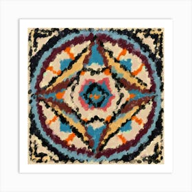 Kaleidoscope Nexus Mandala Art Print