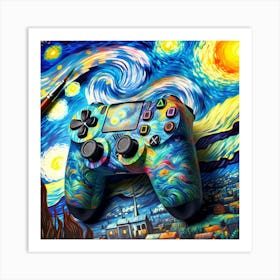 Starry Night ps4 1 Art Print