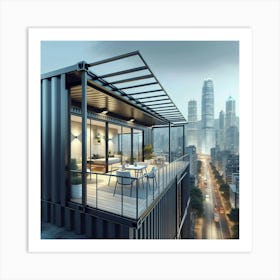 Shipping Container Apartment Art Print