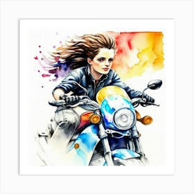 Biker 1 Art Print